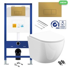 Rimless Wall Hung Toilet Pan &