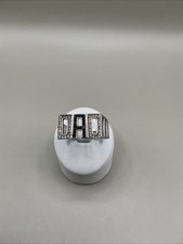 Sterling Silver Sparkly Dad Ring. Hallmarked 925