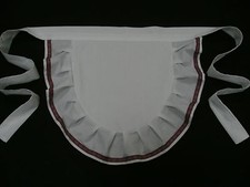  TARTAN EDGED FRILLY CHILDRENS HALF APRON PINNY 50s STYLE - FANCY DRESS 