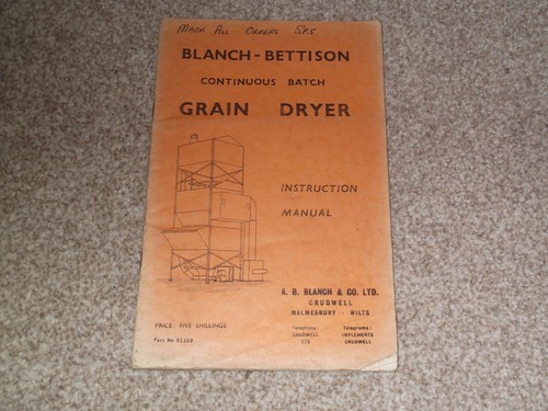 Blanch bettison grain dryer - blanch-bettison,
