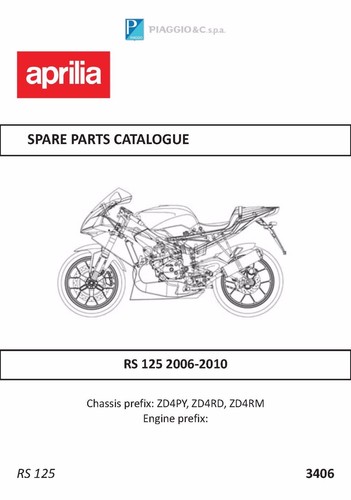 Aprilia parts manual book