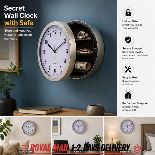 Wall clock hidden - wall, secret