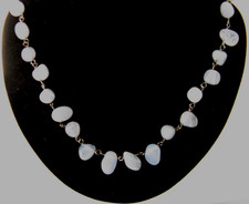 BNWOT  Blue Lace Agate Necklace - Gemporia