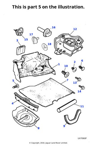 Jaguar push fastener - jaguar, in