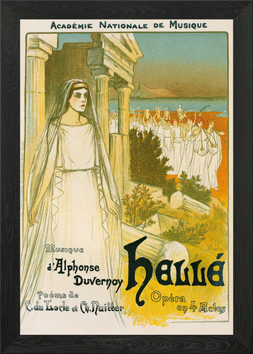 Hellé retro opera poster - retro,