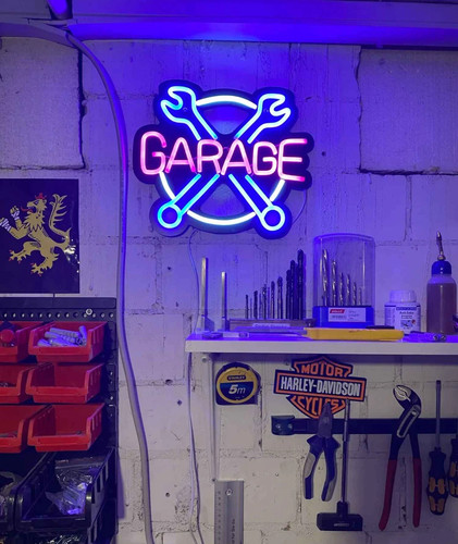 Garage led neon sign usb - led,