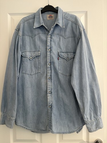 Levi denim western shirt - western,