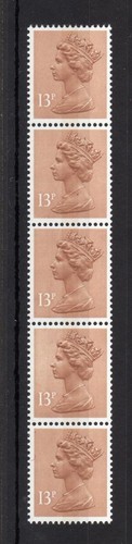 13p machin unmounted mint coil - machin,