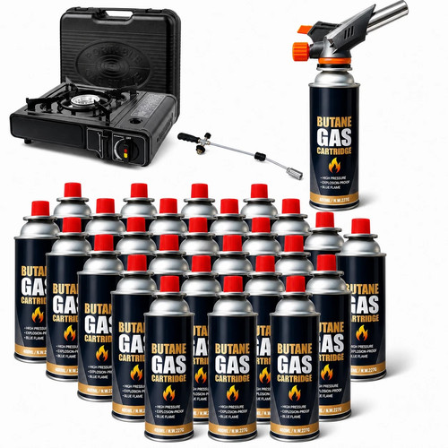 Butane gas canisters bottles - gas,