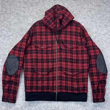 Polo Ralph Lauren Hooded Jacket Size Large Lumberjack Check FullZip Quilt Lining