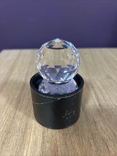 Minature faceted crystal ball - minature,