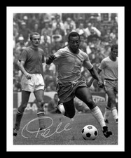 Pele Autograph Signed & Framed