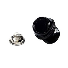 American Confederate Black Kepi Soldiers Cap Hat Pin Badge