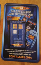 Doctor Who RARE Davros TOP TRUMPS Card Earls Court Exhibition