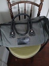 Diesel Grey Canvas Holdall / Gym Bag