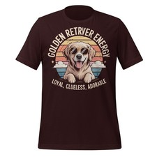 Golden Retriever Dog Shirt Funny Loyal Clueless Adorable Pet Lover Unisex Tee