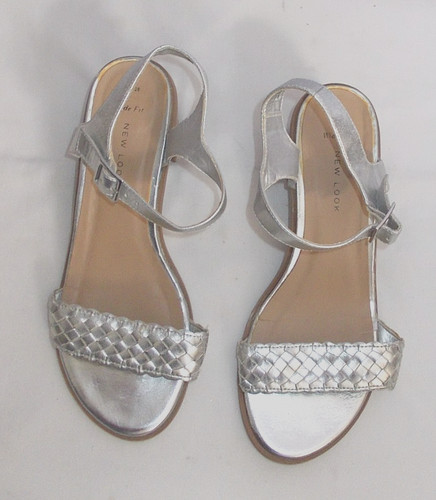 New look silver wide fit - new,
