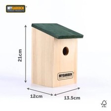 Garden Wooden Bird house Box 21x12x13.5cm Birdhouse Shelter for Wildlife Birds