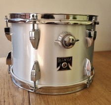 Tama Japan 12 x 8 Vintage Royal Star Tom Drum Metallic White One Touch Muffler