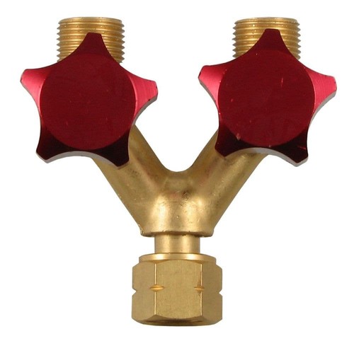 Gas double outlet with - double,