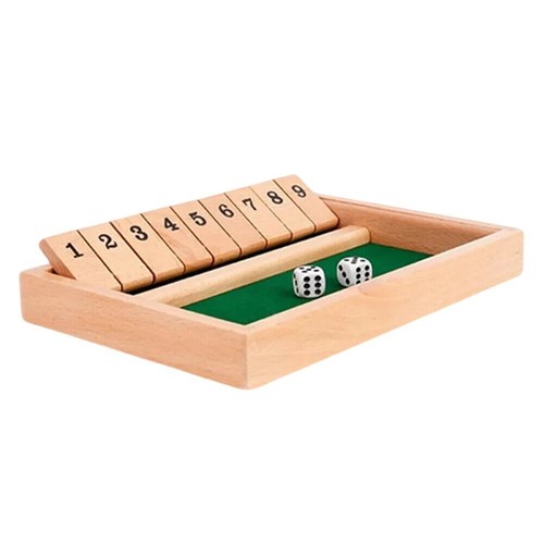Shut the box game wooden - shut,