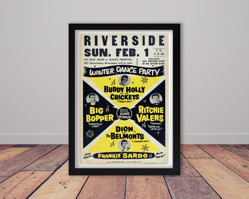 Buddy holly framed vintage - holly,