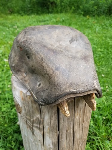 Antique 1900s leather winter - antique,