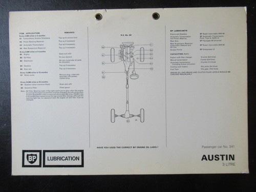 Austin litre bp - austin,