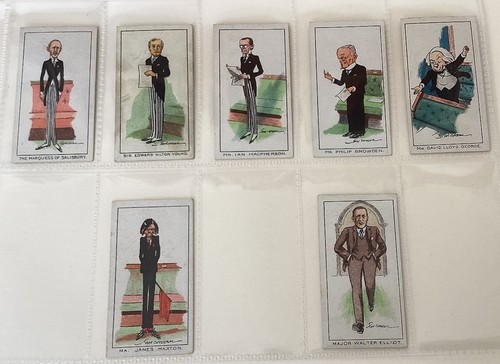1929 carreras cigarette cards - carreras,