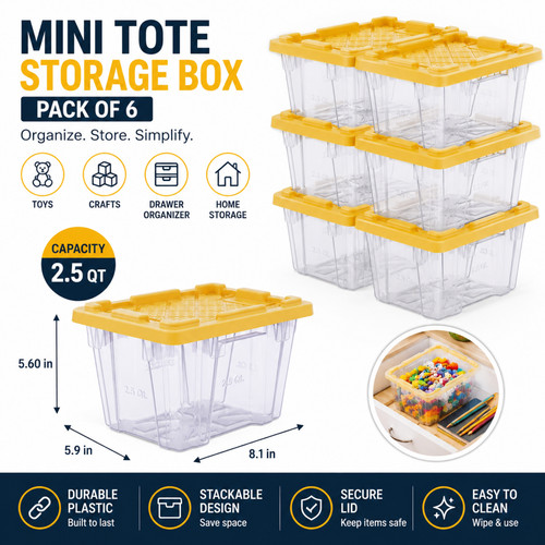 Pack mini plastic - 6,