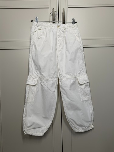 Zara white cargo - white, trousers