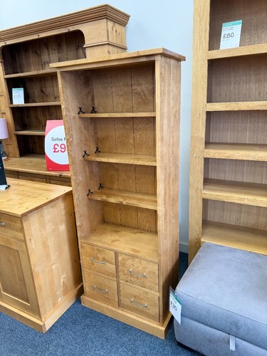 Next heavy oak bookcase cs - bookcase,