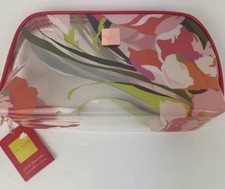 Ted Baker Little Beauties Beauty Bag - Peach / Pink Floral Make Up Bag - Empty