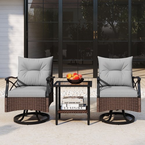Wicker swivel rocker - swivel, chair
