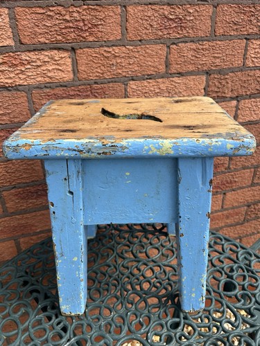 Vintage old rustic stool solid - stool,