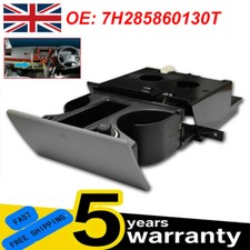 For VW T5 Transporter Ashtray Cup Coin Holder Dual Drink Grey RHD 7H285860130T