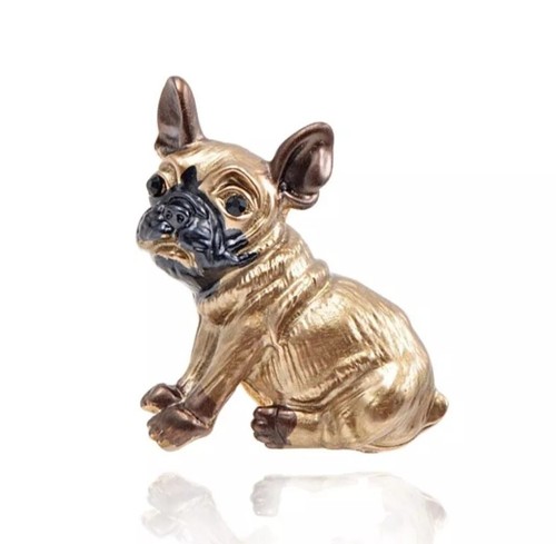French bulldog dog brooch - bulldog, pin