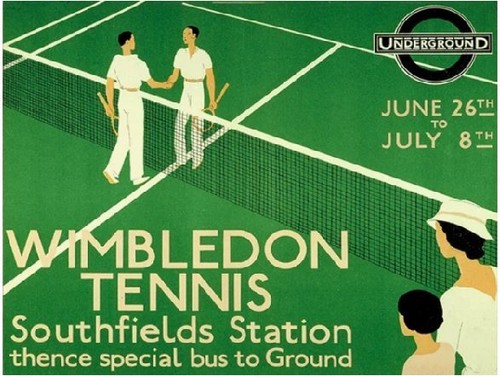Wimbledon tennis retro look - wimbledon,