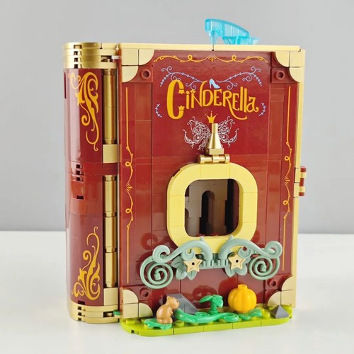 Moc cinderella book castle - book,