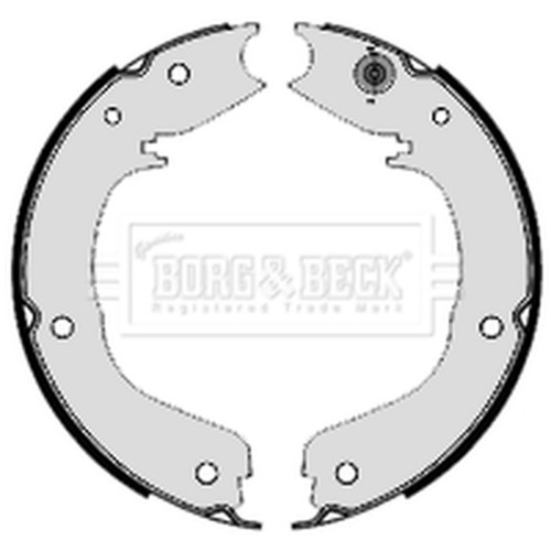 Handbrake brake shoe set - handbrake, for