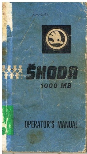 Skoda 1000mb saloon original - skoda,