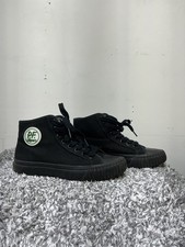 PF Flyers Men Size 5 women 6.5 High Top Canvas Sneaker Shoe Sandlot Triple Black
