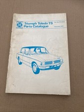 Triumph Toledo TS Parts Book