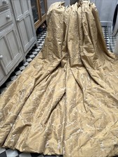 Designer Gold Damask Curtains