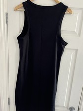M &S Black Ribbed T Shirt