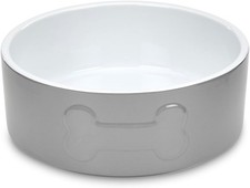 Petface Bone Ceramic Pet Bowl for Feeding and Watering, Suitable 20 cm 