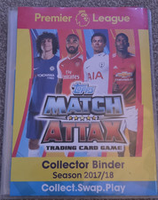 Topps Match Attax Premier League 2017/18 Binder & approx 200 cards