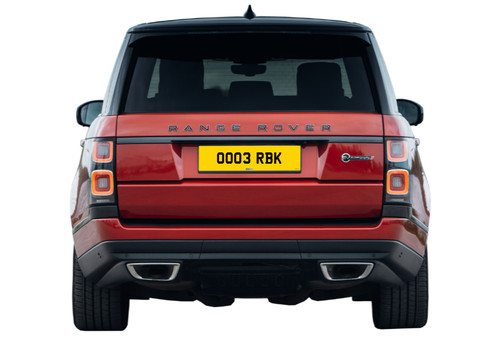 Rbk private number plate - rbk,