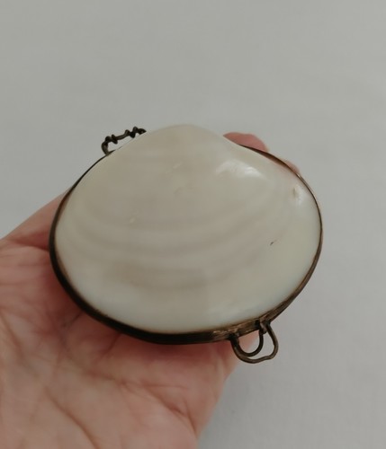 Vintage clam shell trinket - vintage,