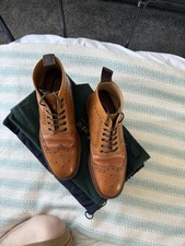 Loake Shoemakers Mens Boots Size 6 Brown Leather Burford Lace Up